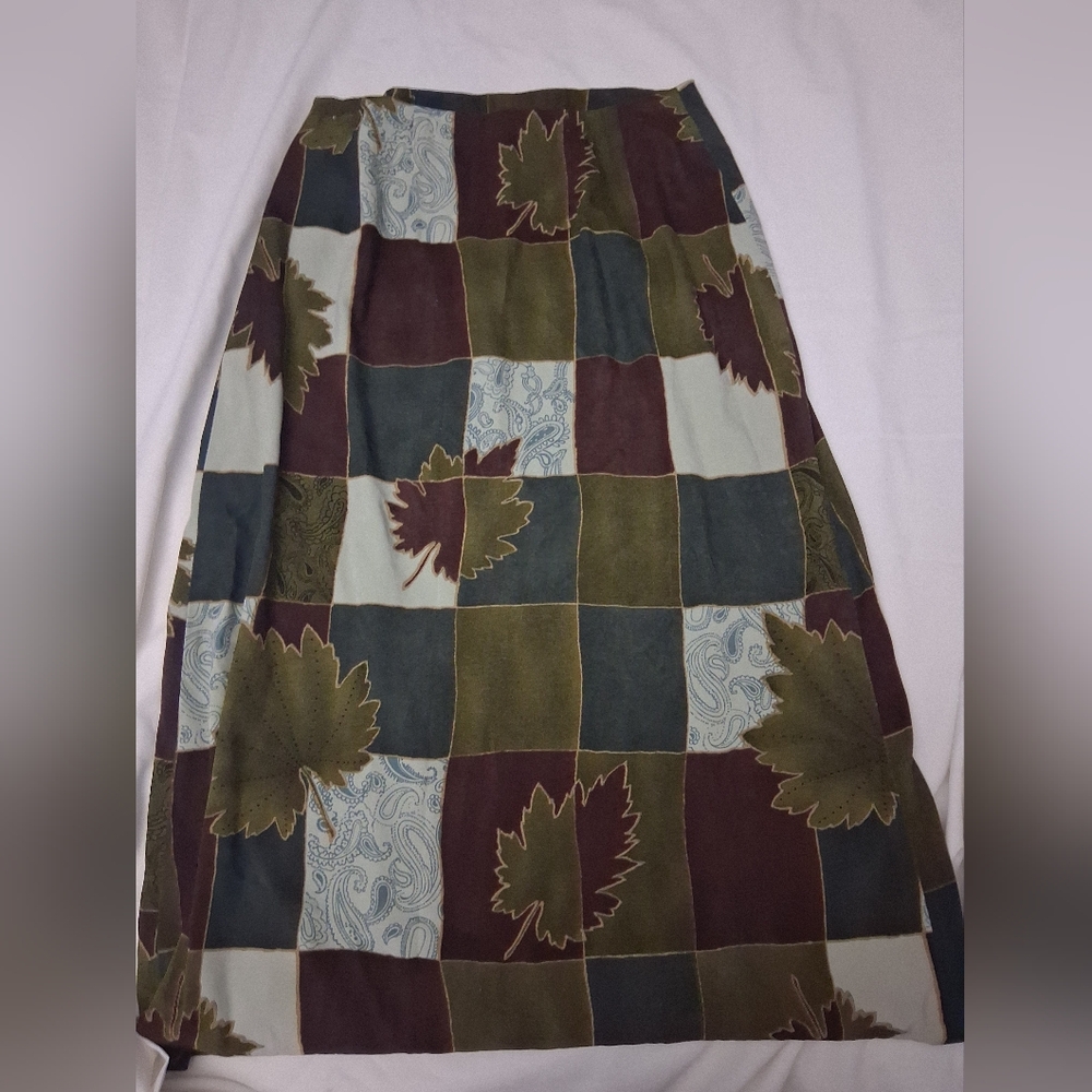 Harve Benard Multicolor Patchwork Maxi Skirt - image 1